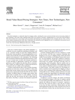 Retail Value-Based Pricing Strategies: New Times, New