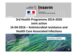 3rd Health Programme 2014-2020 Joint action JA-04-2016