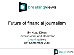 Future of business journalism