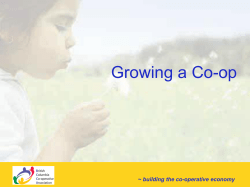 Growing a Cooperative