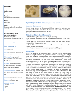 Oyster Reproduction LP - Billion Oyster Project