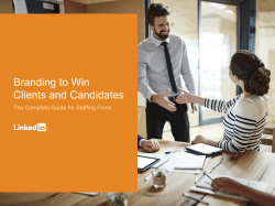 Branding to Win Clients and Candidates