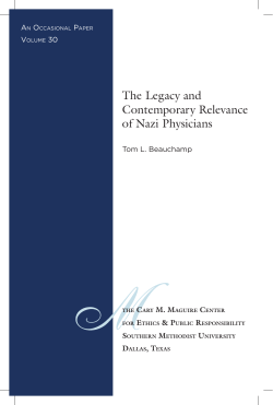 The Legacy and Contemporary Relevance of Nazi