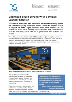 Optimised Board Sorting With a Unique Scanner Solution
