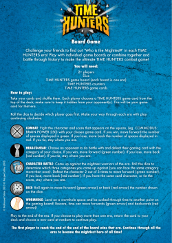 Board Game - Time Hunters