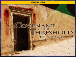 The Threshold Covenant - Wisdom In Torah Ministries