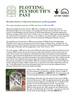 Plymouth boundary stone extensions information