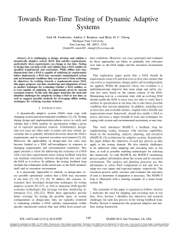 Towards Run-Time Testing of Dynamic Adaptive Systems