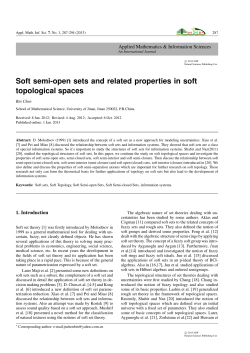 Soft semi-open sets and related properties in soft topological spaces
