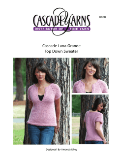 Cascade Lana Grande Top Down Sweater