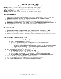 Exercise: The Game of Life