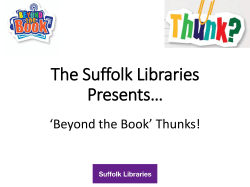 Reading Thunks - Suffolk Libraries