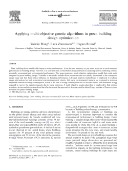 Applying multi-objective genetic algorithms in green building design