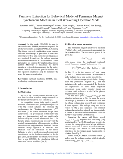 Parameter Extraction for Behavioral Model of Permanent