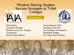 Student Success Strategies at Tribal Colleges - Home