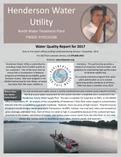 Water Quality Report for 2017