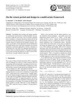 On the return period and design in a multivariate framework