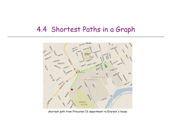 4.4 Shortest Paths in a Graph