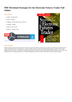 PDF Strategies for the Electronic Futures