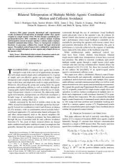 Bilateral Teleoperation of Multiple Mobile Agents