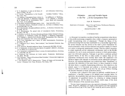 Adjustm~ Josts and Variable Inputs in the The / of the Competitive Firm