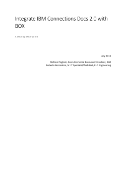 Configuring IBM DOCs to work with BOX