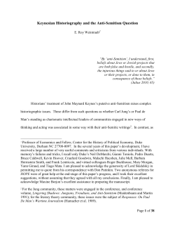 Keynesian Historiography and the Anti