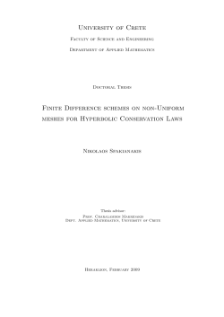 Finite Difference Schemes on Non-Uniform Meshes for Hyperbolic