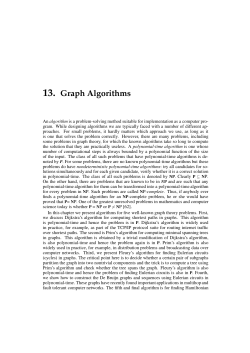 13. Graph Algorithms