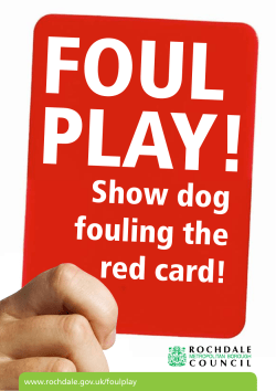 Show dog fouling the red card!