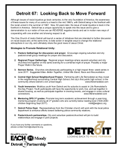 Detroit 67: Looking Back to Move Forward