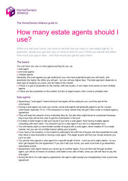 How many estate agents should I use?