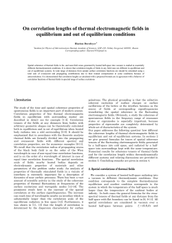 On correlation lengths of thermal electromagnetic fields in