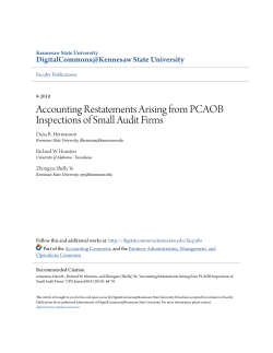 Accounting Restatements Arising from PCAOB Inspections of Small