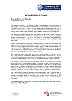 job description - Community First