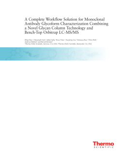 A Complete Workflow Solution for Monoclonal Antibody Glycoform