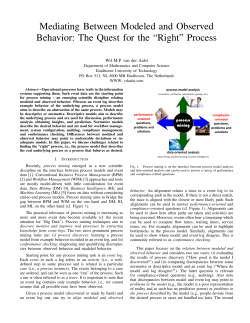 Mediating Between Modeled and Observed Behavior: The Quest for
