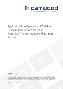 Application Intelligence and Workflow Orchestration