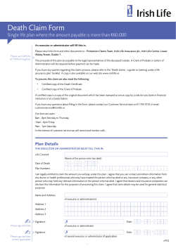 Death Claim Form