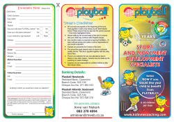 Playball brochure