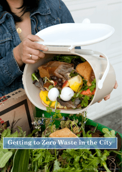 Getting to Zero Waste in the City - Urban Management