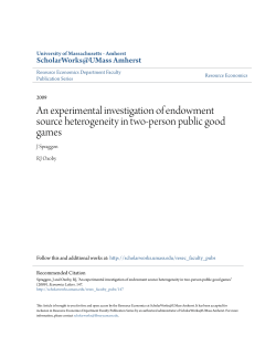 An experimental investigation of endowment source heterogeneity