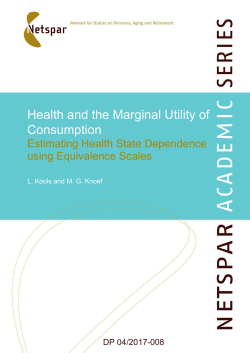 Health and the Marginal Utility of Consumption