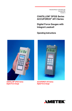 CHATILLON&reg; DFGS Series ACCUFORCE