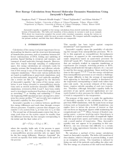 Free Energy Calculation from Steered Molecular Dynamics