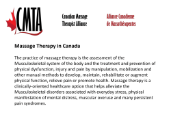 Massage Therapy in Canada