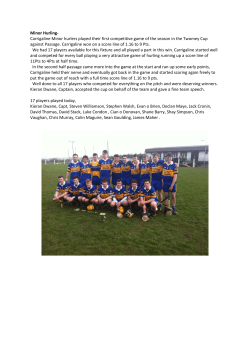 Minor Hurling- Carrigaline Minor hurlers played their first competitive