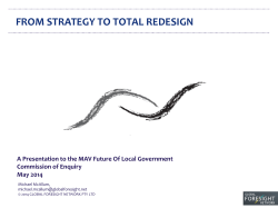 Framing the future from strategy to total redesign