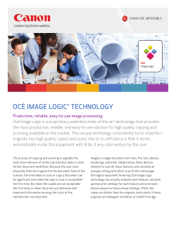 oc&eacute; image logic&reg; technology