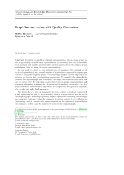 Graph Summarization with Quality Guarantees